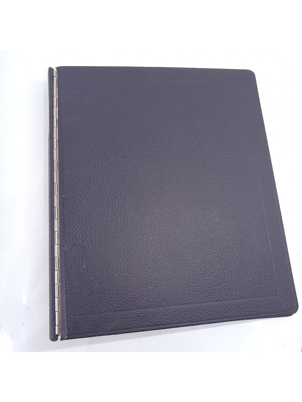 Vintage Rogers Loose Leaf Line Binder Black Ledger Piano Hinge 3 Ring 1344 14L